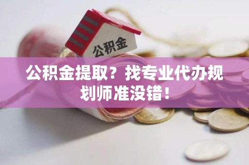 永泰公积金提取？找专业代办规划师准没错！